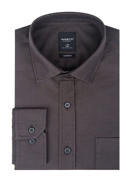 MEN'S ΠΟΥΚΑΜΙΣΟ OXFORD MANETTI FORMAL  BROWN