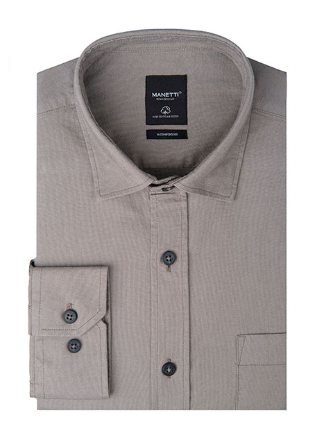 MEN'S ΠΟΥΚΑΜΙΣΟ OXFORD MANETTI FORMAL  BEIGE