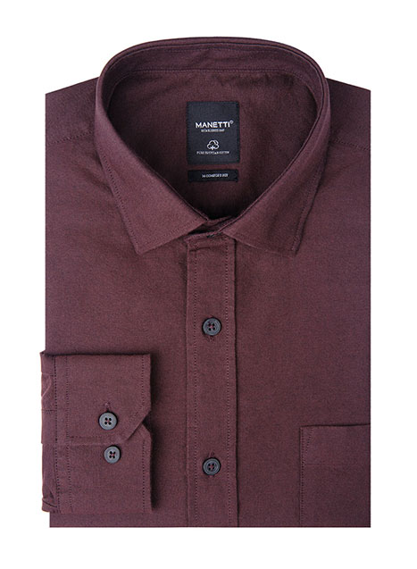 MEN'S ΠΟΥΚΑΜΙΣΟ OXFORD MANETTI FORMAL  BORDEAUX