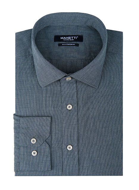 Ανδρικό Πουκάμισο Manetti casual dark green