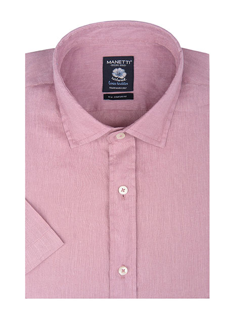 MEN'S ΛΙΝΟ ΠΟΥΚΑΜΙΣΟ MANETTI CASUAL  ROSE