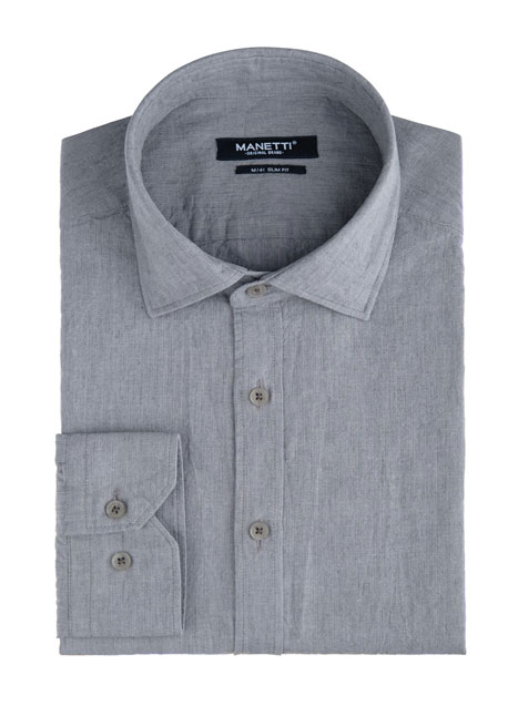 Ανδρικό Πουκάμισο Manetti casual grey