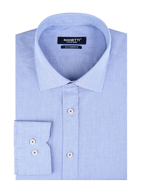 MEN'S MANETTI SHIRT FORMAL  LIGHT BLUE