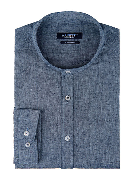 MEN'S MANETTI SHIRT CASUAL  DARK BLUE