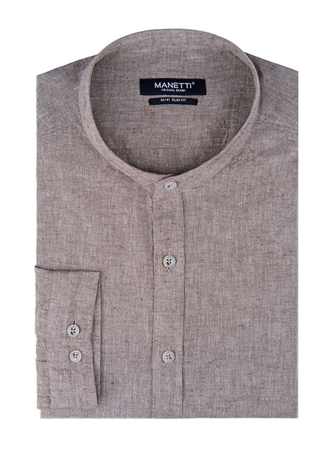 MEN'S MANETTI SHIRT CASUAL  FANGO