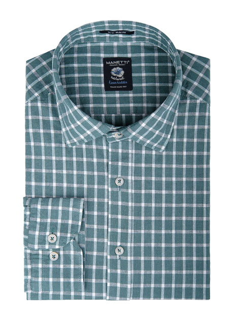 MEN'S MANETTI SHIRT CASUAL  MINT GREEN