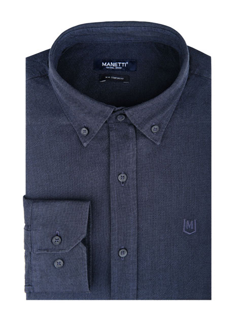 Ανδρικό Πουκάμισο Manetti casual midnight blue