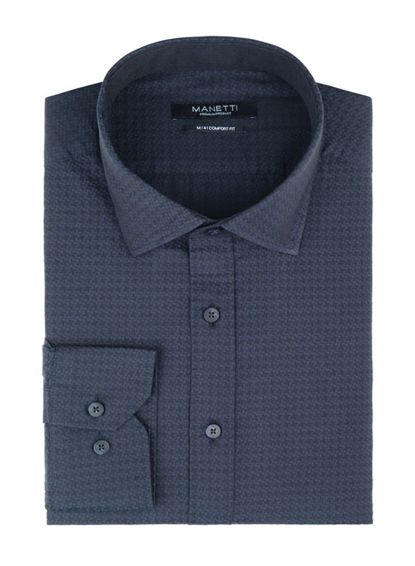 Ανδρικό Πουκάμισο Manetti casual midnight blue