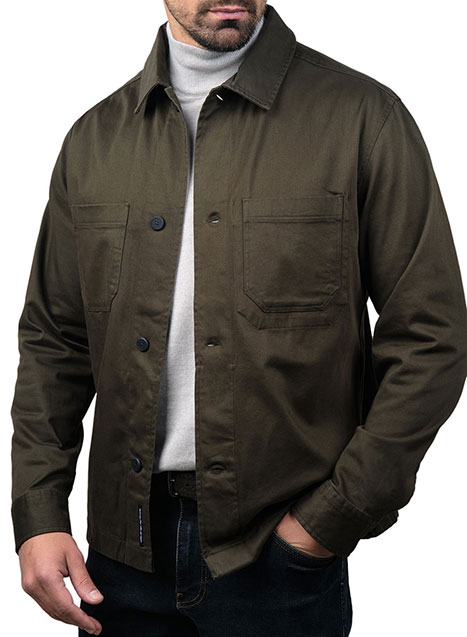 MEN'S OVERSHIRT MANETTI CASUAL  GREEN