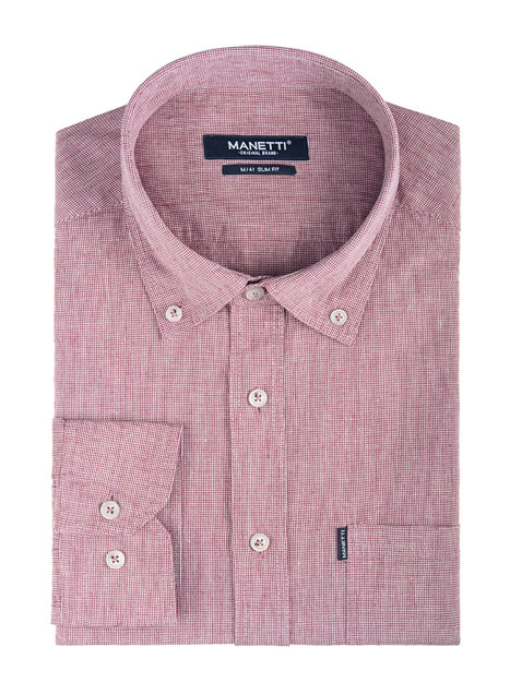 MEN'S MANETTI SHIRT CASUAL  RED