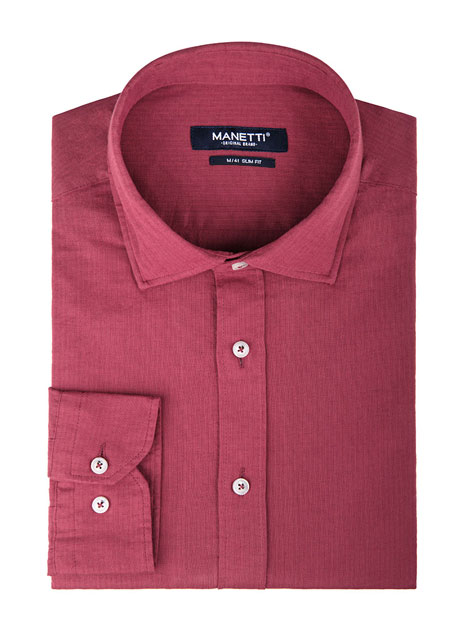MEN'S MANETTI SHIRT CASUAL  DARK RED