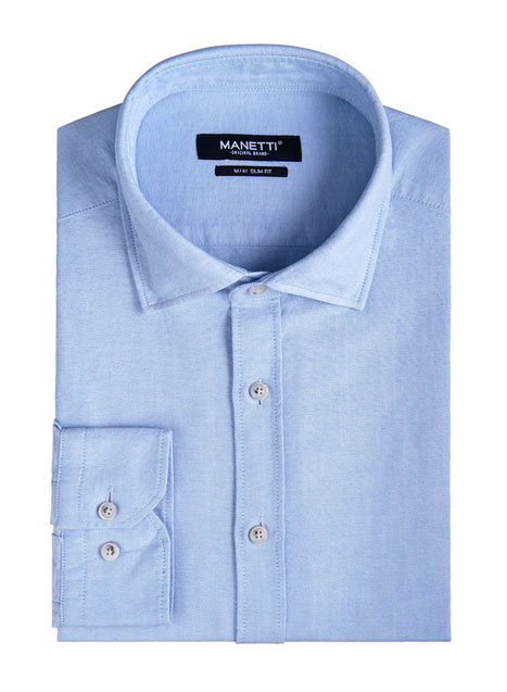 MEN'S MANETTI SHIRT CASUAL  LIGHT BLUE