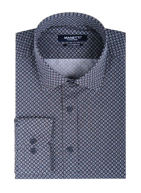 MEN'S MANETTI SHIRT CASUAL  BLUE