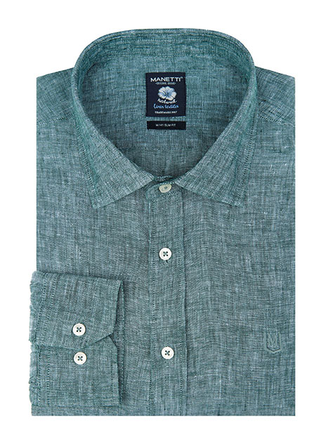 Ανδρικό Πουκάμισο Manetti casual green