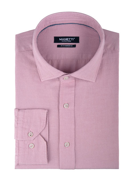 Ανδρικό Πουκάμισο Manetti casual dirty pink