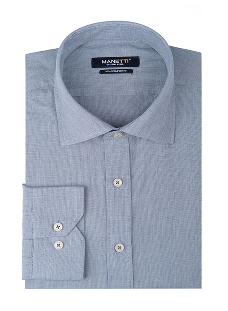 Ανδρικό Πουκάμισο Manetti casual light blue