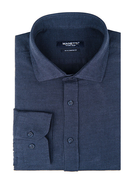 MEN'S MANETTI SHIRT CASUAL  INDIGO BLUE
