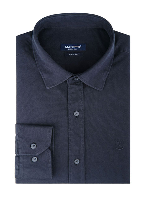 MEN'S MANETTI SHIRT CASUAL  DARK BLUE