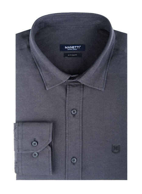 MEN'S MANETTI SHIRT CASUAL  FANGO BLUE