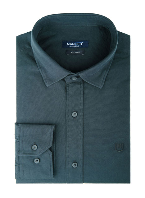 MEN'S MANETTI SHIRT CASUAL  GREEN BLUE