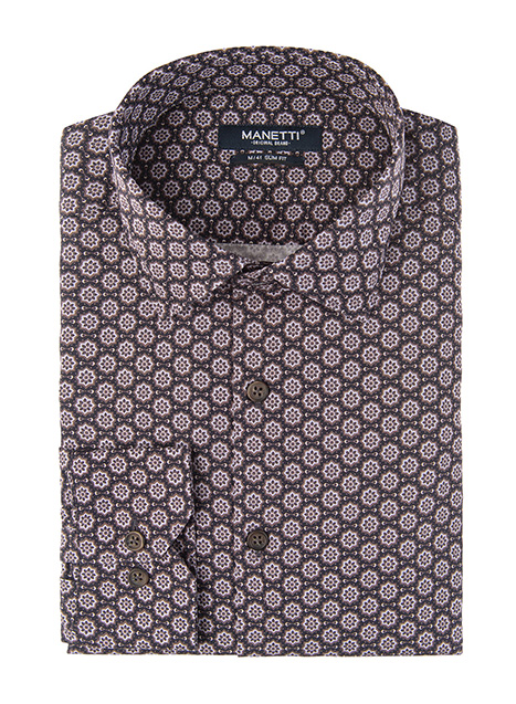 Ανδρικό Πουκάμισο Manetti casual night blue