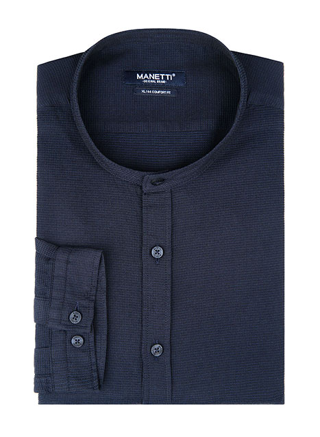 MEN'S MANETTI SHIRT CASUAL  NAVY BLUE