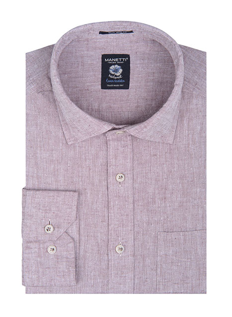 Ανδρικό Πουκάμισο Manetti formal beige