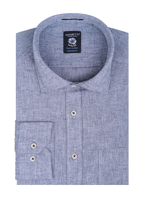 Ανδρικό Πουκάμισο Manetti formal beige petrol