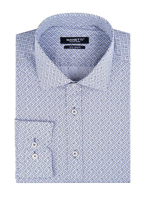 MEN'S MANETTI SHIRT CASUAL  GREEN BLUE