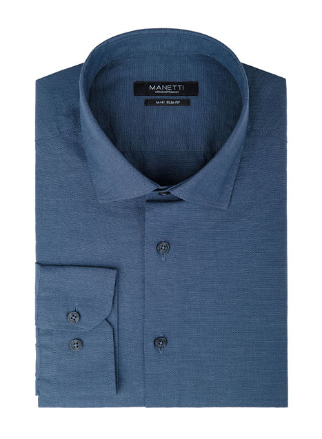 Ανδρικό Πουκάμισο Manetti formal blue