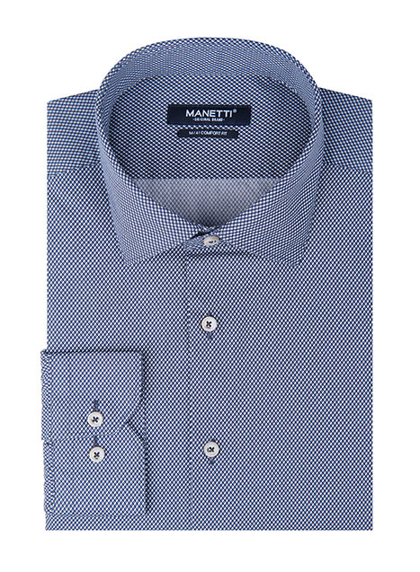 MEN'S MANETTI SHIRT CASUAL  NAVY BLUE
