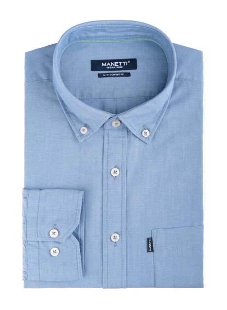 Ανδρικό Πουκάμισο Manetti casual blue