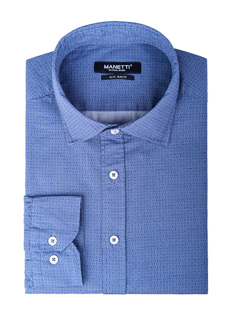 MEN'S MANETTI SHIRT CASUAL  SKYBLUE