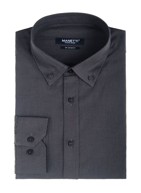 Ανδρικό Πουκάμισο Manetti casual dark grey