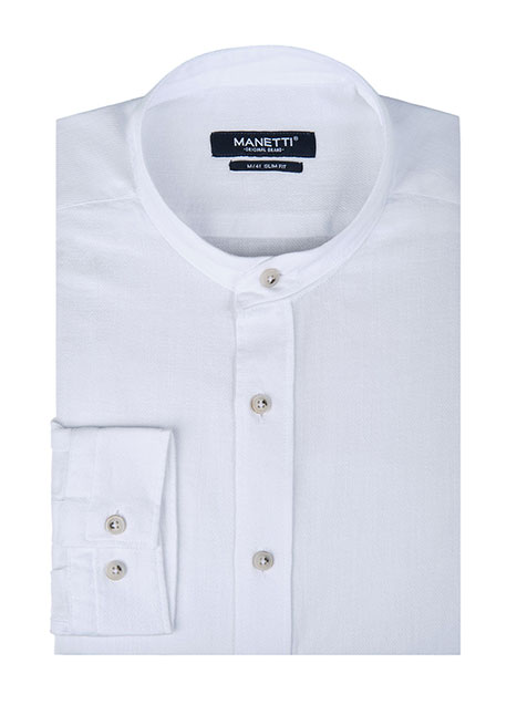 Ανδρικό Πουκάμισο Manetti casual white