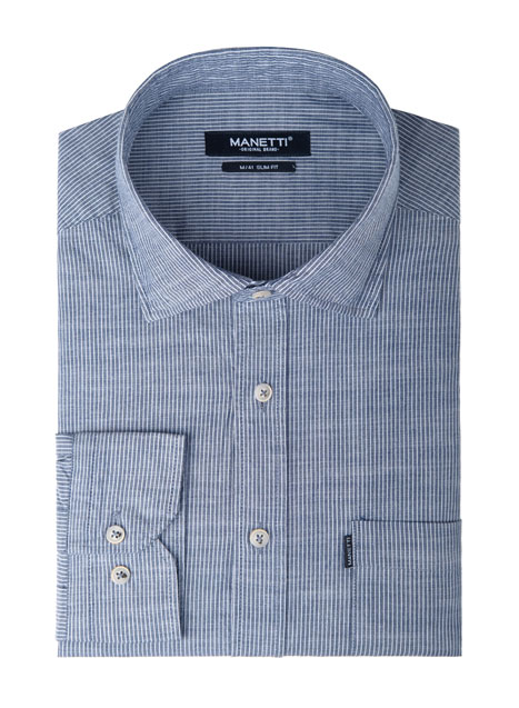 MEN'S MANETTI SHIRT CASUAL  INDIGO