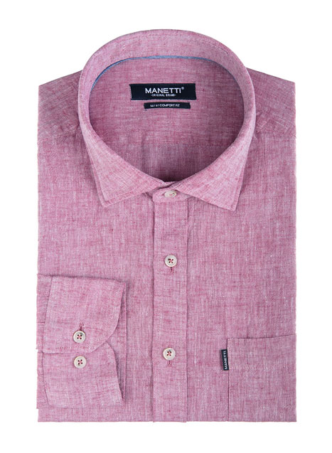 Ανδρικό Πουκάμισο Manetti casual summer red