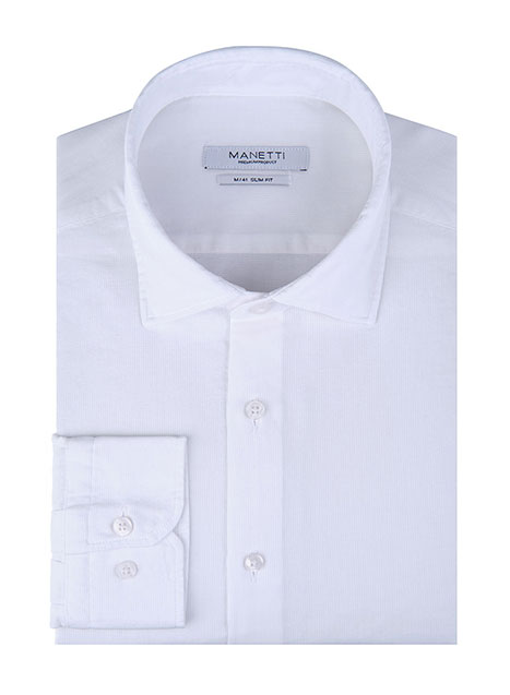 MEN'S MANETTI SHIRT CASUAL  WHITE