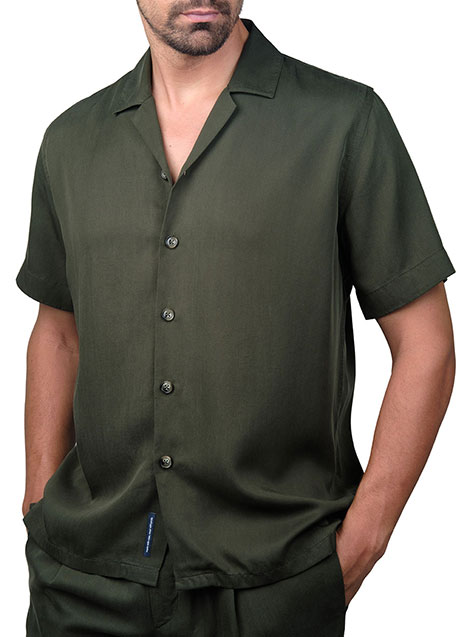 MEN'S MANETTI SHIRT CASUAL  DARK GREEN