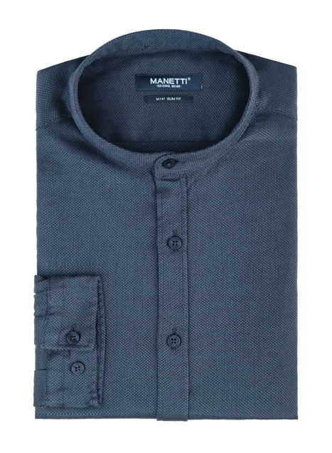 MEN'S MANETTI SHIRT CASUAL  MIDNIGHT BLUE