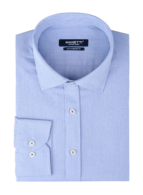 MEN'S MANETTI SHIRT CASUAL  BLUE