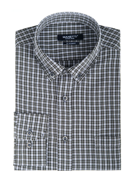 Ανδρικό Πουκάμισο Manetti casual weekend green