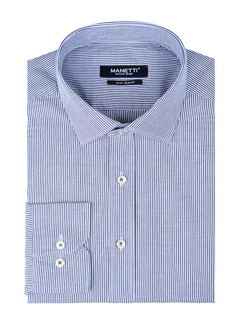 MEN'S MANETTI SHIRT CASUAL  BLUE