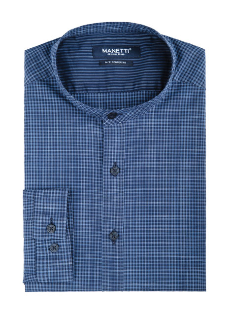 Ανδρικό Πουκάμισο Manetti casual blue
