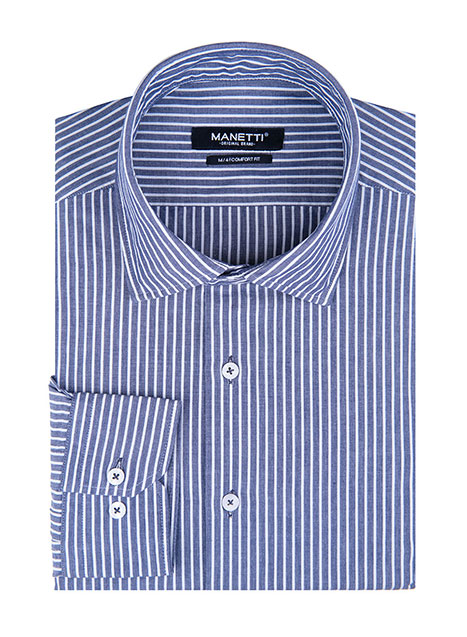 Ανδρικό Πουκάμισο Manetti casual light blue