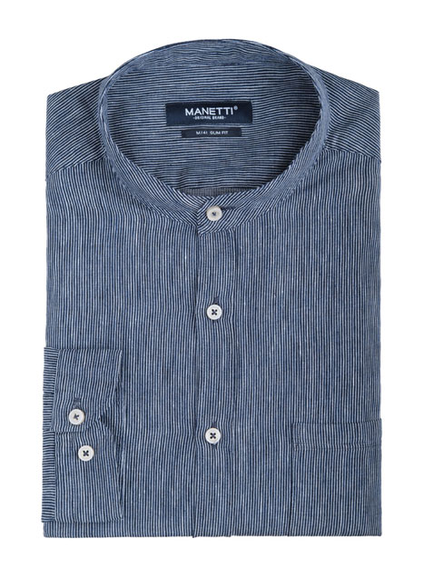 Ανδρικό Πουκάμισο Manetti casual dark blue
