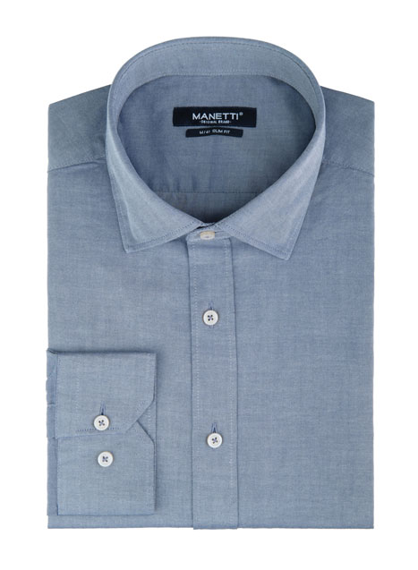 MEN'S MANETTI SHIRT CASUAL  LIGHT BLUE