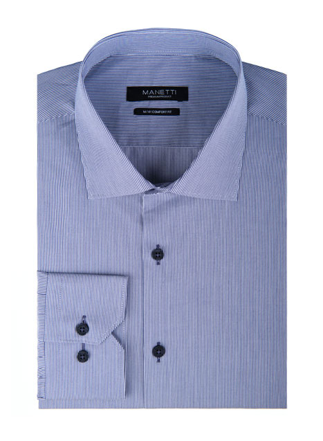 MEN'S MANETTI SHIRT FORMAL  BLUE-WHITE