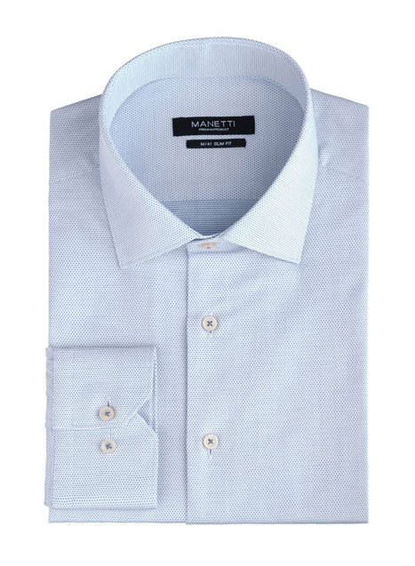 Ανδρικό Πουκάμισο Manetti formal blue white