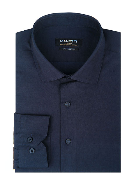 Ανδρικό Πουκάμισο Manetti formal dark blue